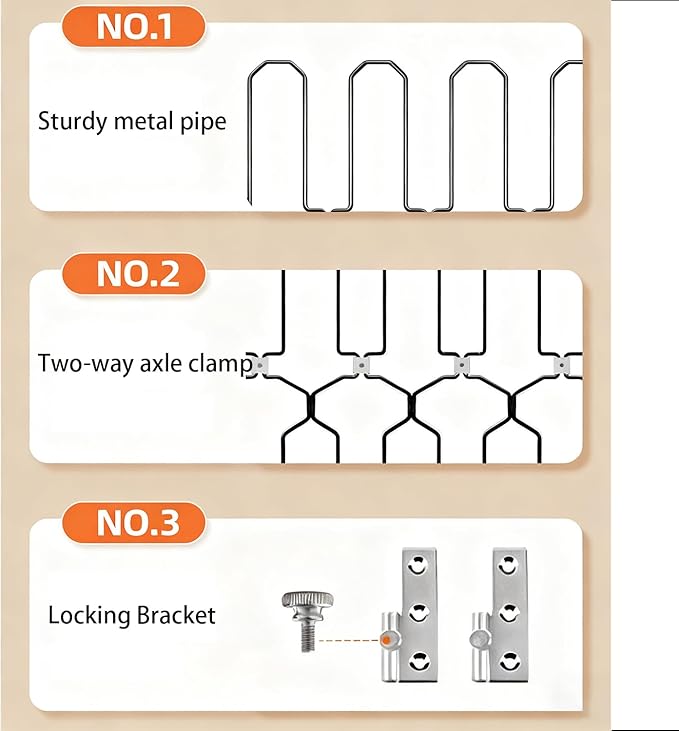 Metal Telescopic gate, 45 inches Wide and 35 inches high, is a Safe pet gate Suitable for Front Doors, RVs, doorways, etc., and is Easy to Install.