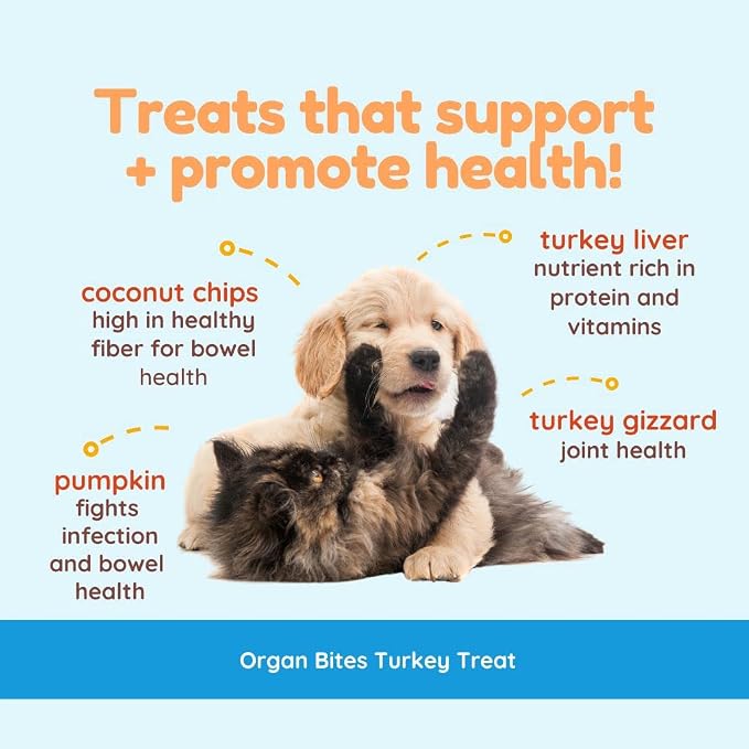 CocoTherapy Turkey Organ Bites 3 Pack, 3 Ounces Each