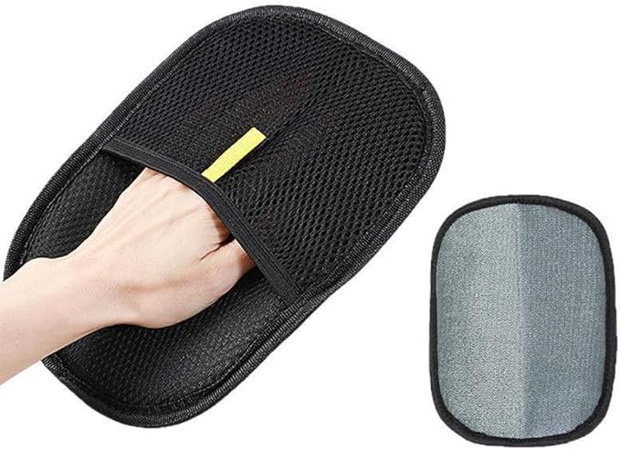 [Brand Name] Pet Hair Remover Glove, Reusable Static Lint Brush for Furniture, Couch & Carpet, Double-Sided Fur Removal Tool for Dog & Cat Hair (5,Black 20 * 15CM)