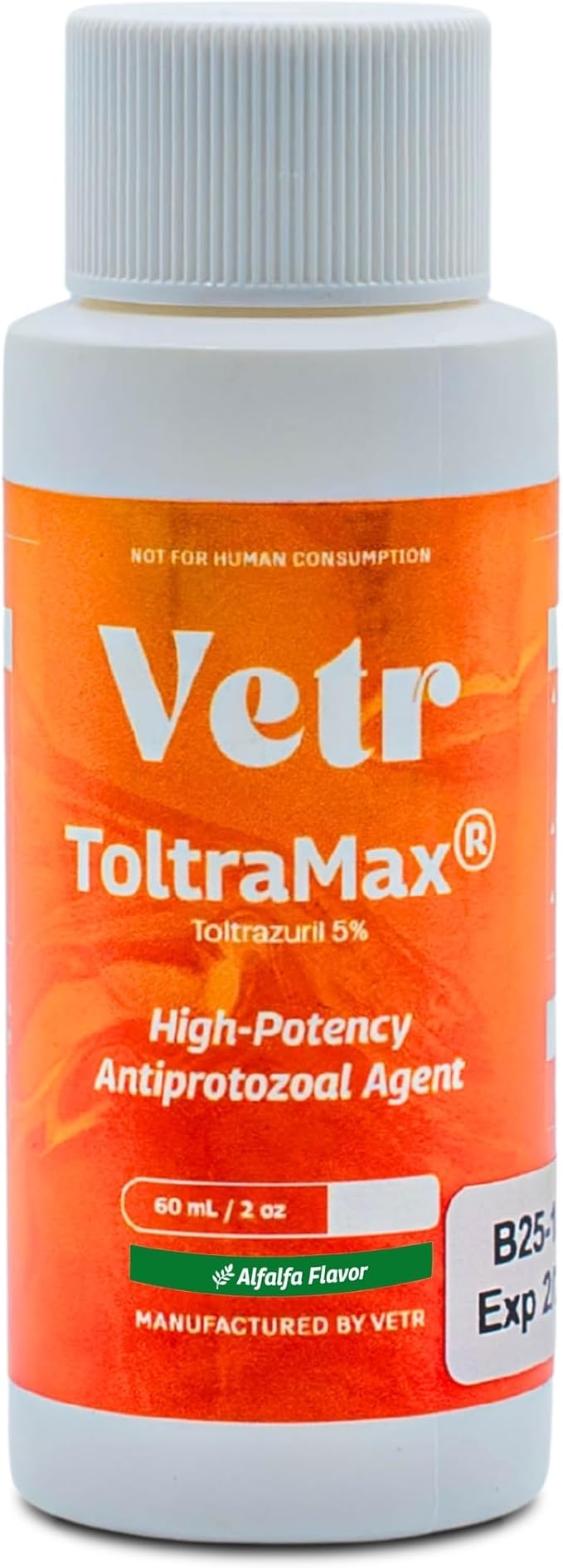 Toltrazuril 5.0% for Horses, Dogs, Cats, 60mL/2 Ounce, for Non-Food Chain Animals, Alfalfa
