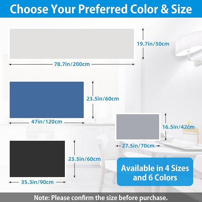 AECHY Silicone Mats for Kitchen Counter 27.5 x 16.5 Inch, 2mm Thick – Multipurpose Silicone Mat Thick Heat Resistant Mat Shipped Rolled Up Kitchen Counter Mat Nonslip Silicone Mats, Translucent