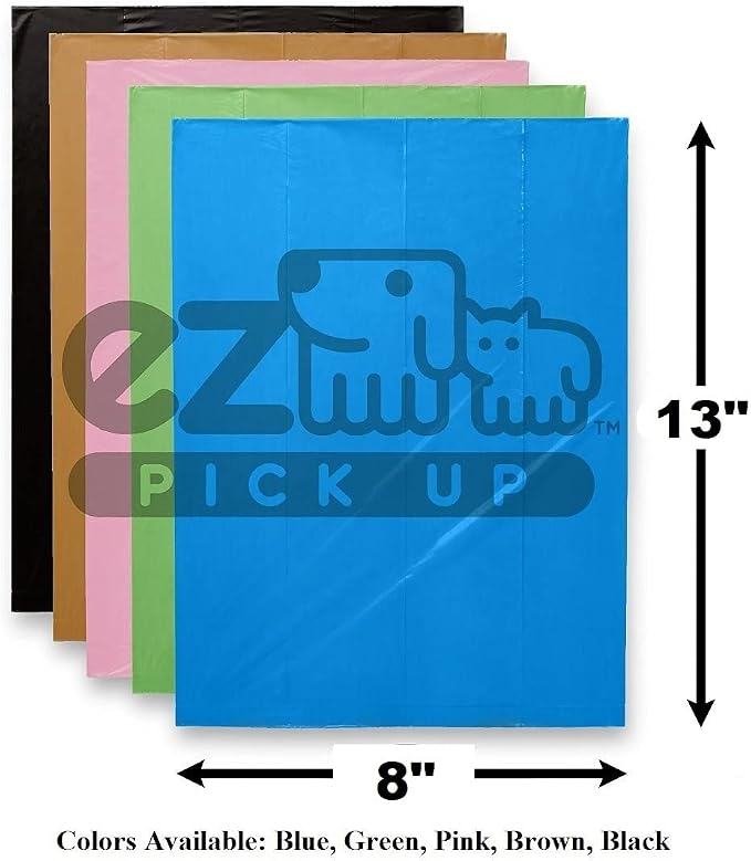 EZ Pickup 1000 Count Dog Waste Bags, Poop Bags | dog walking, leak proof, heavy duty, poo bags, puppy training, pet waste