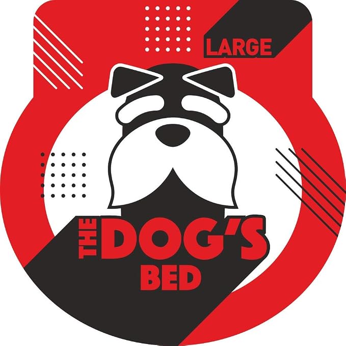 The Dog’s Bed Orthopedic Bolster Dog Bed Replacement Outer Cover - for CertiPUR-Certified Foam Beds, Flannel Fabric, Grey, Large
