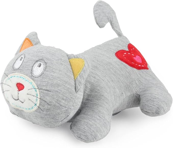 AFP Heartbeat Cat Calming Toy Heartbeat Soothing Kitty Toys Stuffed Plush Warm Toys for Cats Comfort Kitty Stress Relief and Sleep Aid Toy