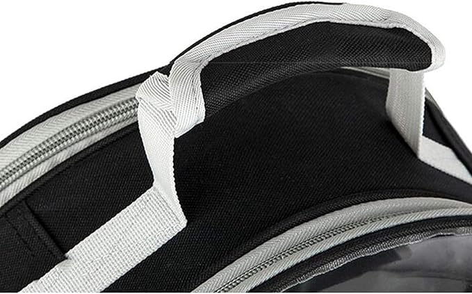 OLOTU Pet Backpack Space Capsule Cat Carrier, Cat Backpack for Hiking Travel and Outdoor Use, Pet Backpack Carrier for Small Dogs and Cats, Black Spacious