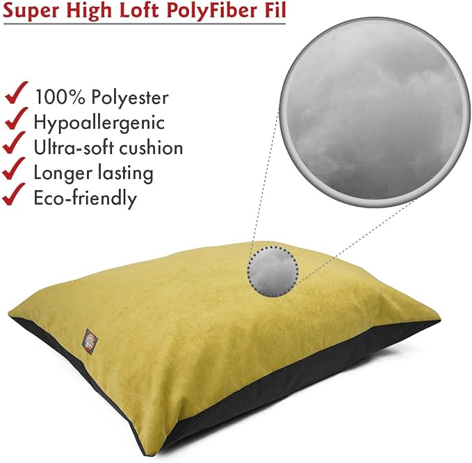 Majestic Pet Rectangle Medium Dog Bed Washable – Non Slip Comfy Pet Bed – Dog Crate Bed Super Value Pillow Dog Bed – Dog Kennel Bed for Sleeping - Dog Bed Medium Breed 35 x 28 Inch – Villa Apple