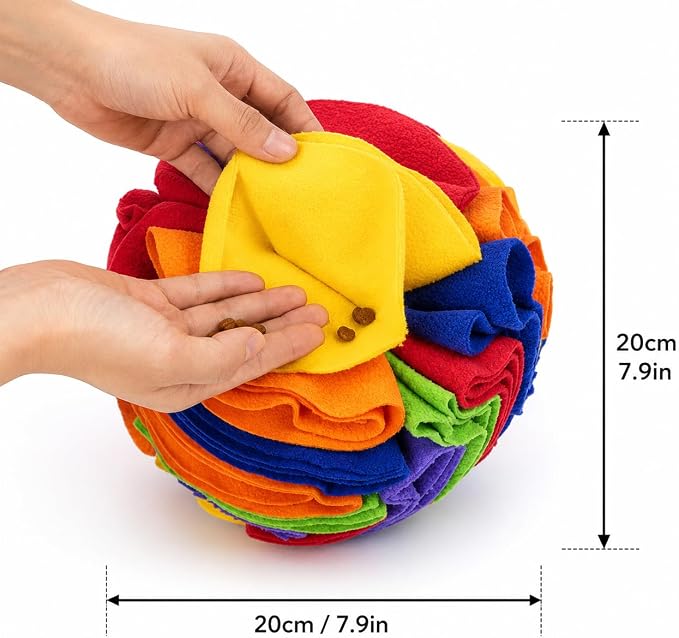 Dog Training Starter Kit with 7.9-Inch (20 cm) Snuffle Ball, Clicker & Treat Pouch
