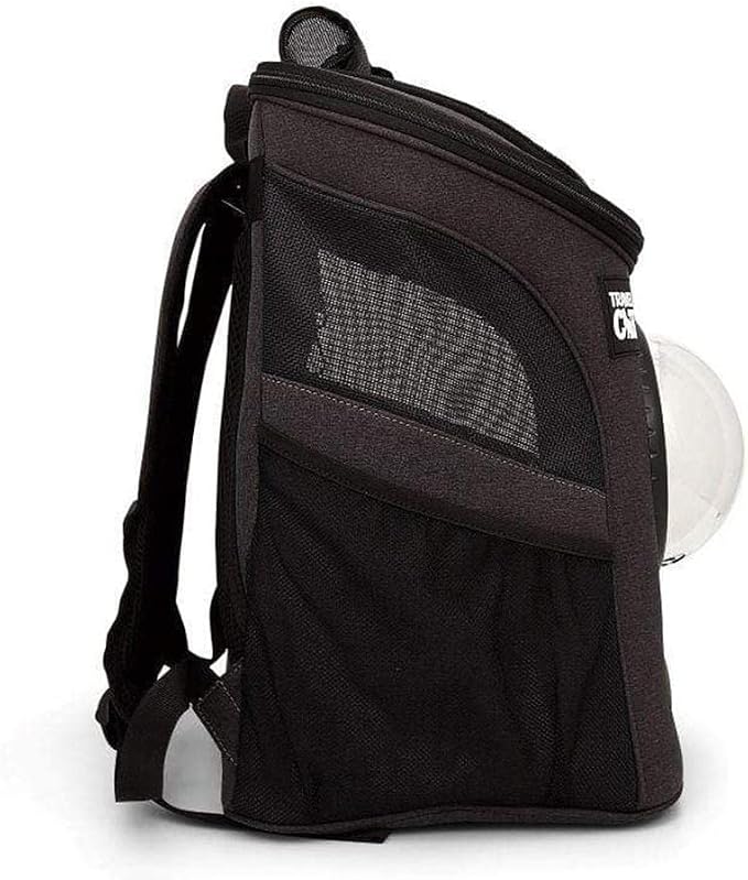 Fat Cat Backpack Carrier with Space Capsule Bubble & Travel Cat Tunnel Bed Cave – Airline Approved Pet Carrier & Cozy Donut Bed for Cats up to 25 lbs