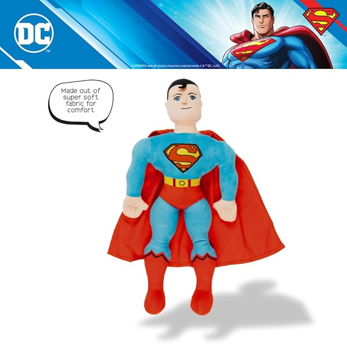 Superman DC Comics Bedding Super Soft Plush Cozy Cuddle Pillow, (Officially Licensed Product) by Franco