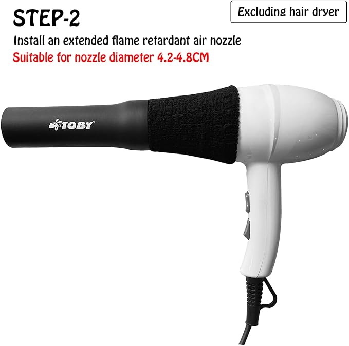 DAWAZ pet Grooming Dog Hair Dryer Water Blowing Machine Neck Hanging Bracket Universal Adjustment Free Your Hands (D1), BLACK