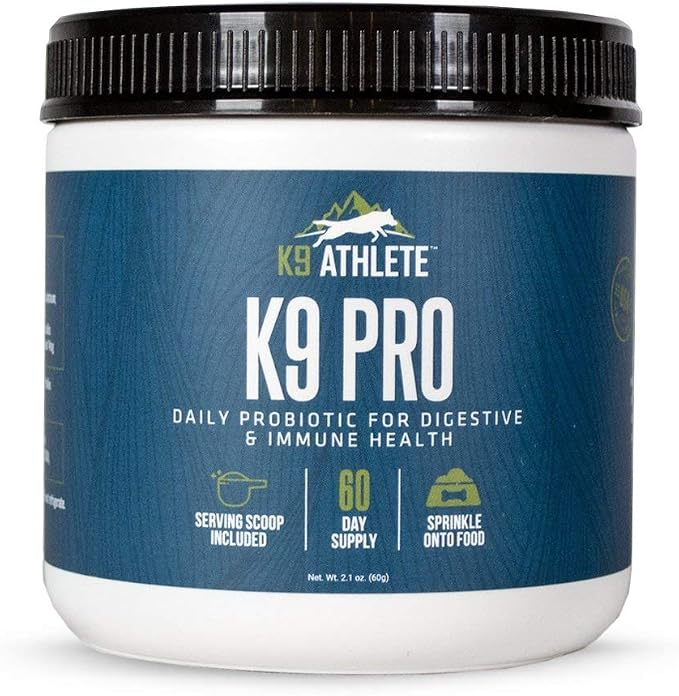 K9 Athlete - K9 Pro | Dog Probiotic Powder - Dog Probiotics and Digestive Enzymes - Anti-Diarrhea K9 Nutritional Supplement - Canine Probiotic for K9 Digestive Support - Probiotics for Canines
