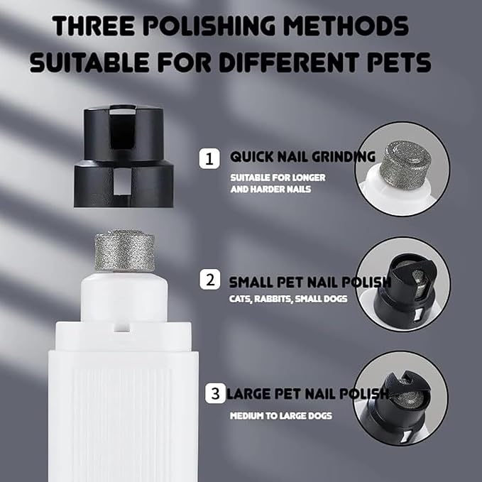 Silent Groom Pro Pet Nail Grinder| Low Noise Quiet Claw Trimmer for Dogs, Cats and Other Animals | Safe & Stress Free Nail Grooming, Ideal for Sensitive Dogs of All Breeds & Sizes (Black)