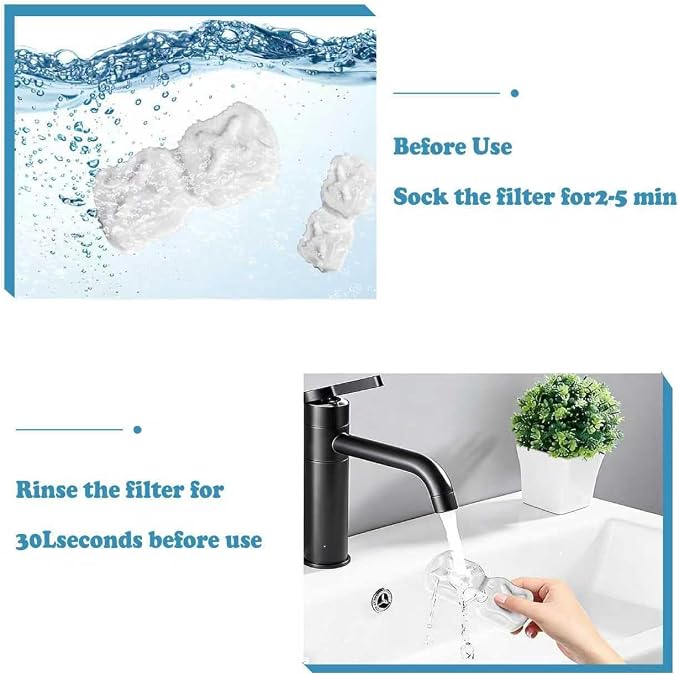 Cat Water Fountain Filter,20p Pet Water Fountain Filter Replacement Screen for 74oz/2.2L Stainless Steel Water Dispenser- 10 Carbon Filters & 10 Foam Filters，4-Layer Filtration Systems