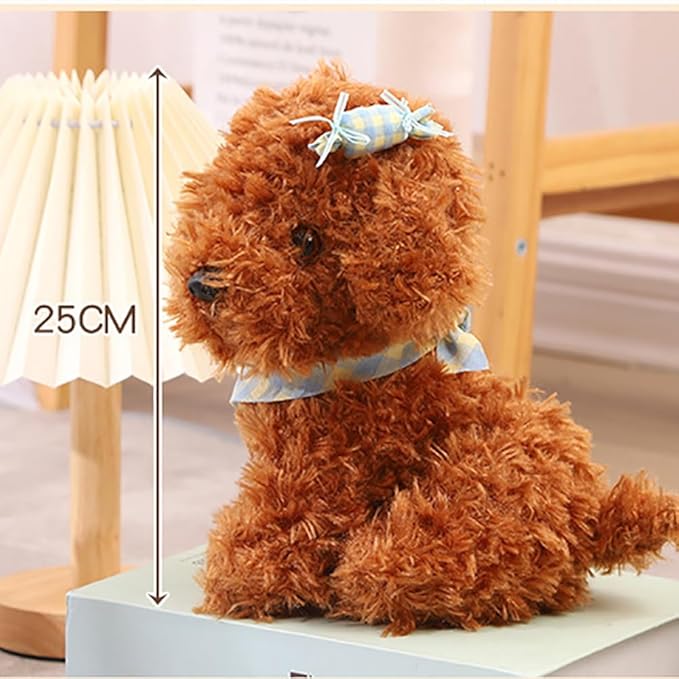 8inch Dog Plush Stuffed Animal, Stuffed Dog Plush Toy, Great Gift for Kids Home Recor (White)