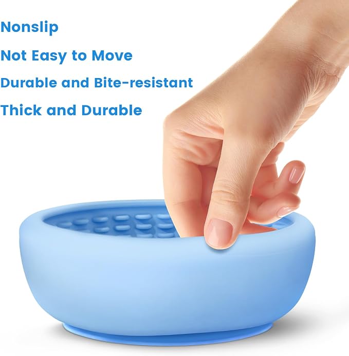 Dog Lick Bowl,Freezeable Anxiety Relief Non-Slip Silicone Treat Bowl,Durable Anti-Choking Long-Lasting Enrichment Slow Feeder Licking Mat for Small Medium Breed, BPA Free Silicone Dishwasher Safe