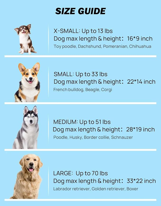 JOYTUTUS 32 Inch Collapsible Dog Crate, Steel Frame 8-Bar Foldable Soft Kennel, Portable Travel Crate for Large Dog Up to 51lbs, Oxford Cat Carrier Fit for Car Travel Indoor Outdoor