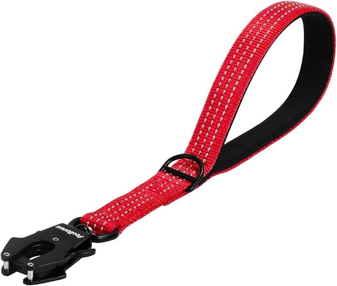PetBonus Heavy Duty 12 Inch Short Dog Leash and 2-Pack Large Silicone Collapsible Dog Bowls