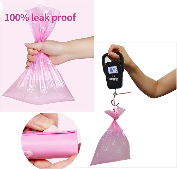720 Count Compostable Lavender Scented Dog Poop Bags | Biodegradable, Extra Thick, Leak-Proof & Eco-Friendly | Free Dispenser Included | Vet-Approved for Dogs and Cats.