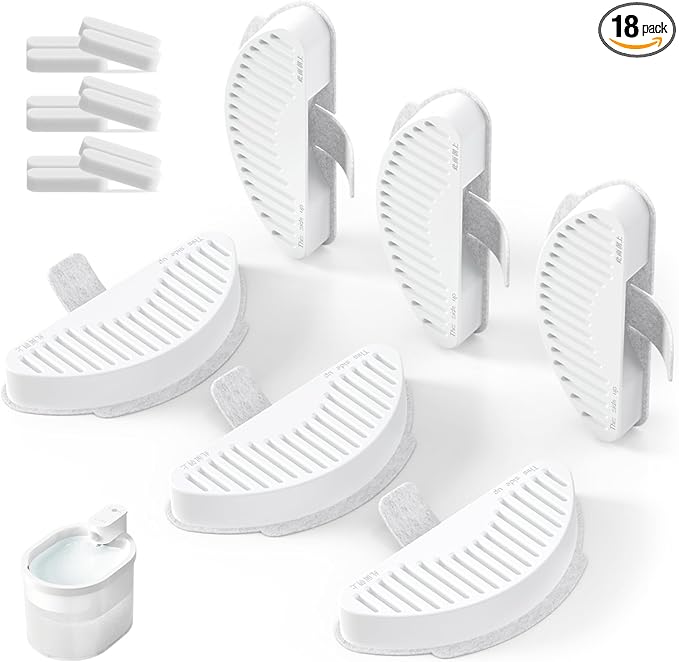 uahpet Official Water Fountain Filters Upgraded 6 Filters & 12 Sponges for 67oz/2L Automatic Pet Fountain