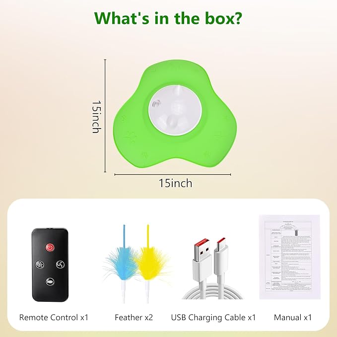 Hide and Seek Cat Toy,Automatic Treat Reward,Interactive Cat Toy for Indoor Cats, Motion Touch Activated Electronic Cat Toys,Silicone Rechargeable Cat Play Mat for Bored Adult Kittens