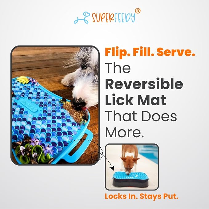4-in-1 Slow Feeder Dog Bowl with Lick Mat – BPA-Free, Food Grade Silicone, Large Capacity for Large Dogs