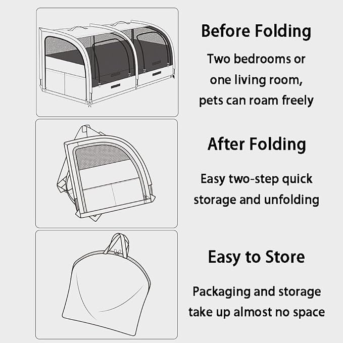 Double Cat Car Travel Carrier, 600D Oxford Foldable Portable Car Seat Kennel, Portable Pet Crate for 2 Cats and 2 Dog, Prevents Hair from Flying Around for Outdoor Camping (Blue, 39.4*19.7*19.7in)