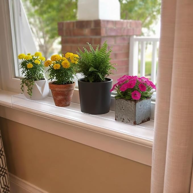 CLAWGUARD Plexiglass Window Sill Protector – Thick Crystal Clear Window Sill Cover & Extender – Window Ledge Protector for Dogs & Cats (29.5in. x 3.25in.)