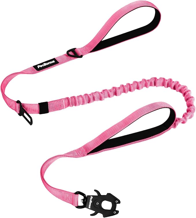PetBonus Heavy Duty Tactical Dog Leash and 2-Pack Large Silicone Collapsible Dog Bowls
