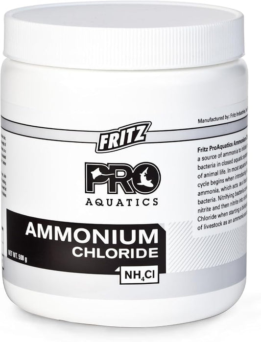 Fritz Pro Aquatics Ammonium Chloride - Ammonia Source for Fishless Cycling (500 g)