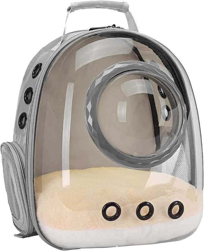 Bubble Cat Carrier Backpack, Transparent Pet Carrier Backpack for Small Puppy and Bunny, Space Capsule Bubble Cat Backpack Carrier, Airline Approved
