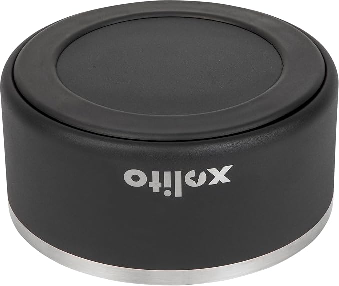 Xolito Pets Stainless Steel Dog Bowl 64 oz - Non-Slip Insulated Water Bowl for Large Dogs - Heavy Duty Double Wall Metal Feeder for Food & Water, Dishwasher Safe (Black)