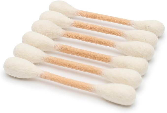 Glaciart One Swabs Cat Toys with Catnip - 6 Pk | Durable for Chew, Cute Cat Toys Interactive Kitty for Boredom, Exercise, & Play | Filled w/Organic Catnip for Anxiety & as Digestive Aid | Gift Idea