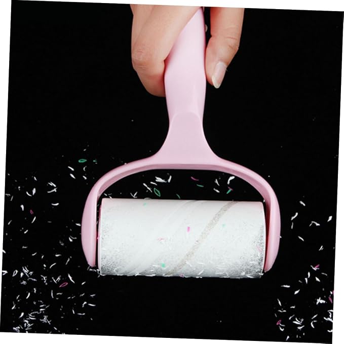 Beaupretty 3sets Portable Pet Lint Roller Hair Remover for Clothes Furniture and Carpets Reusable Sticky Lint Remover Includes Dust Cover and Handle