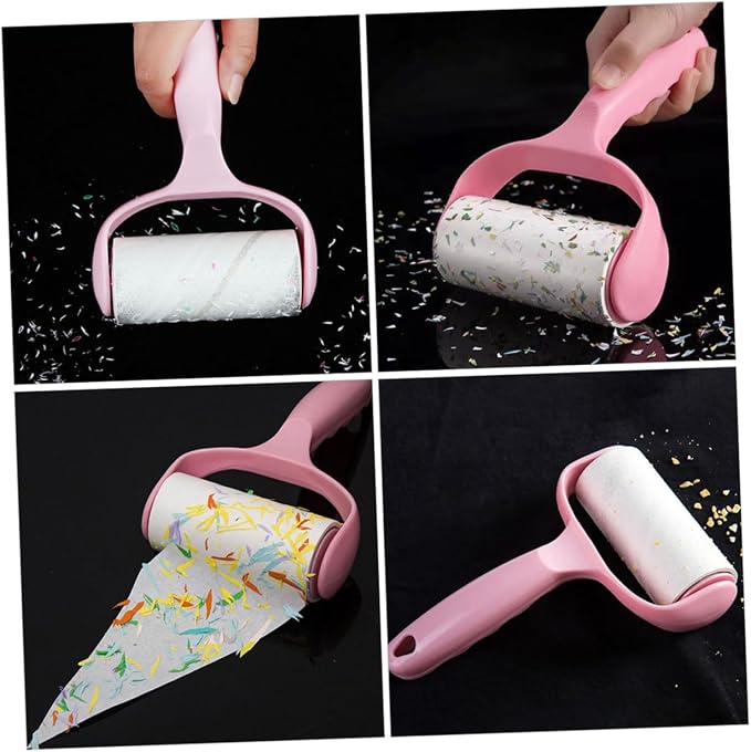 GALPADA 2sets Household Lint Remover Multi-Function Pet Hair Roller for Clothing Furniture and Bedding Includes Handle and Dust Cover Portable and Easy to Use