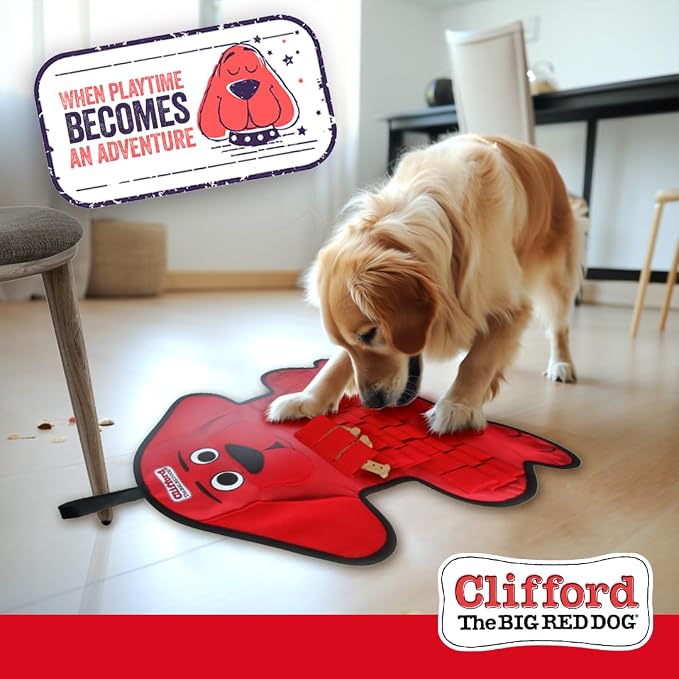 Clifford® Bundle - Snuffle Treat Mat + Chicken Jerky Dog Treats (24oz)