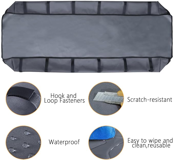 Guinea Pig Cage Liner Tarp Bottom Waterproof and Washable Base Also for Rabbits Canvas Bottom, Bunny, Chinchesillas, Hedgehog, Ferrets and Other Small Animals(24x48 inches)