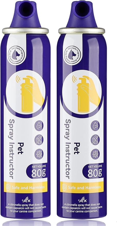 Dog Corrector Spray, 80ml 2 Pack Dog Trainer Spray to Dogs from Stopping Unwanted Behaviors Pet Trainer Spray, Barking, Jumping, Stealing Food, Safe, Humane & Effective