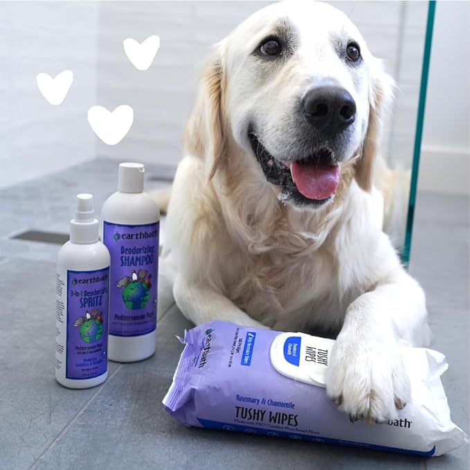earthbath, Mediterranean Magic Dog Shampoo - Deodorizing Shampoo for Dogs, Rosemary Scented Dog Wash, Made in USA, Shampoo for Smelly Dogs, Cruelty Free Pet Shampoos - 16 Oz (2 Pack)