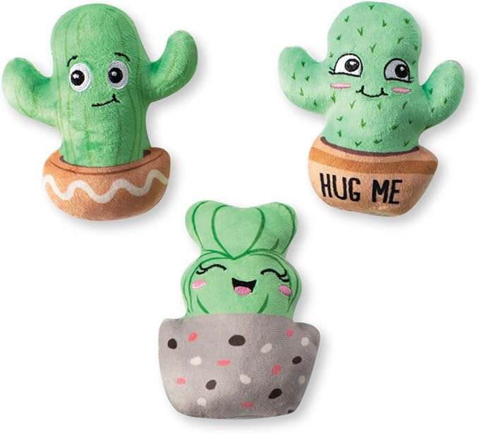 Fringe Studio Plush Dog Toy Set, ON Point, 3 Piece Set, for Small Dogs (662012), Multicolored, X-Small