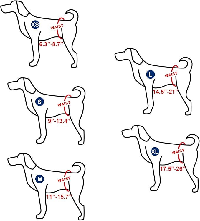 Reusable Dog Poop Pants with 50pcs Poop Bags, Adjustable Dogs Sanitary Pants for Incontinence & Outdoor Walking, Convenient Dog Poops Collection Pants for Senior and Disability Dogs S