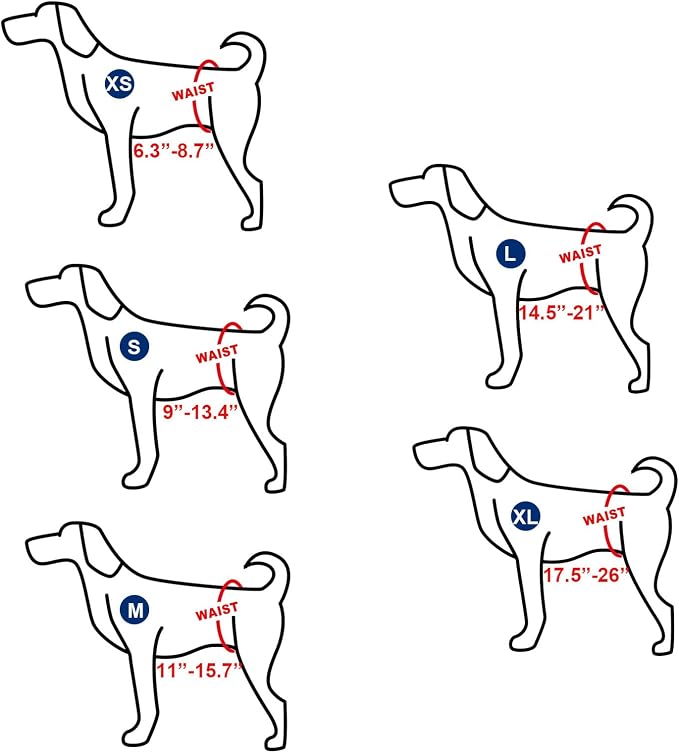Reusable Dog Poop Pants with 50pcs Poop Bags, Adjustable Dogs Sanitary Pants for Incontinence & Outdoor Walking, Convenient Dog Poops Collection Pants for Senior and Disability Dogs XS