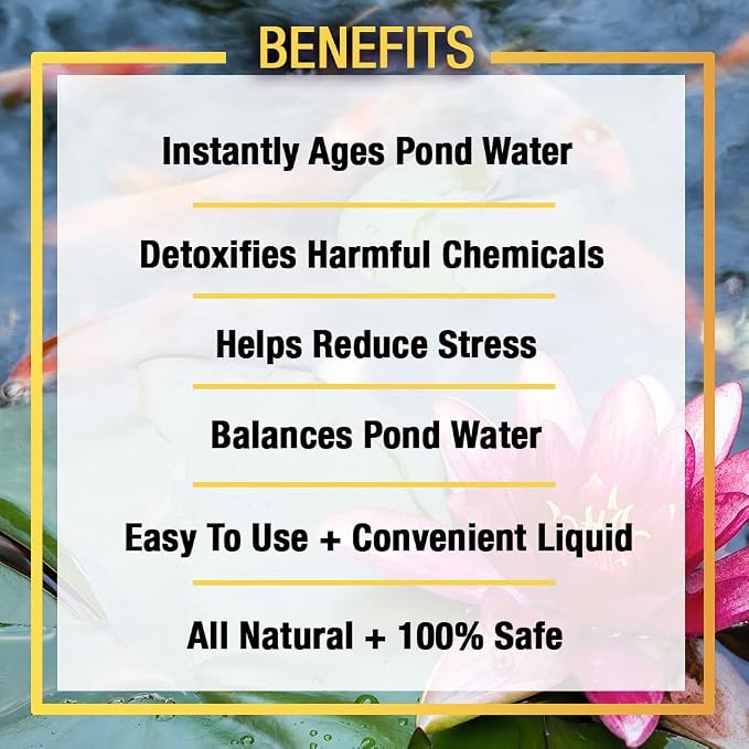 MICROBE-LIFT XTP Xtreme Water Conditioner Treatment for Ponds and Outdoor Water Gardens, Safe for Live Koi Fish, Plant Life, and Décor (1 Gallon)
