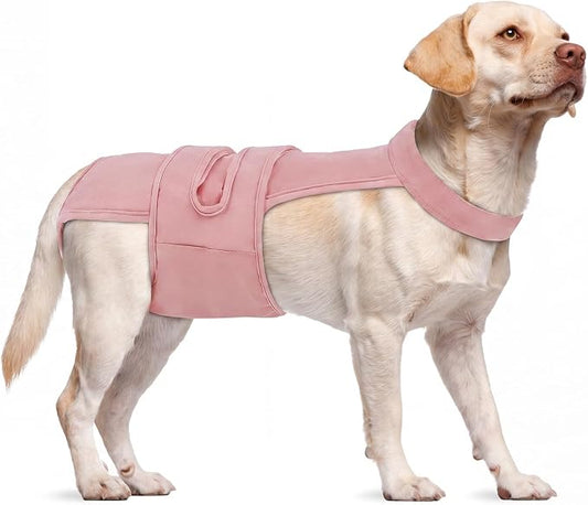 Dog Diapers Female Reusable Washable Period Diaper with Suspender,Adjustable Dog Panties Anti-Harassment, Doggie Diapers for Incontinence, Heat Cycles, or Senior Dogs（XS-XL）