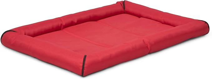 MidWest Homes for Pets Ultra-Rugged MAXX Dog Bed, Water Repellant, Easy Wipe Clean, Super Durable, Fits 30-inch Dog Crates, Slip Resistant Bottom, Red, 30L x 21W x 3H inches