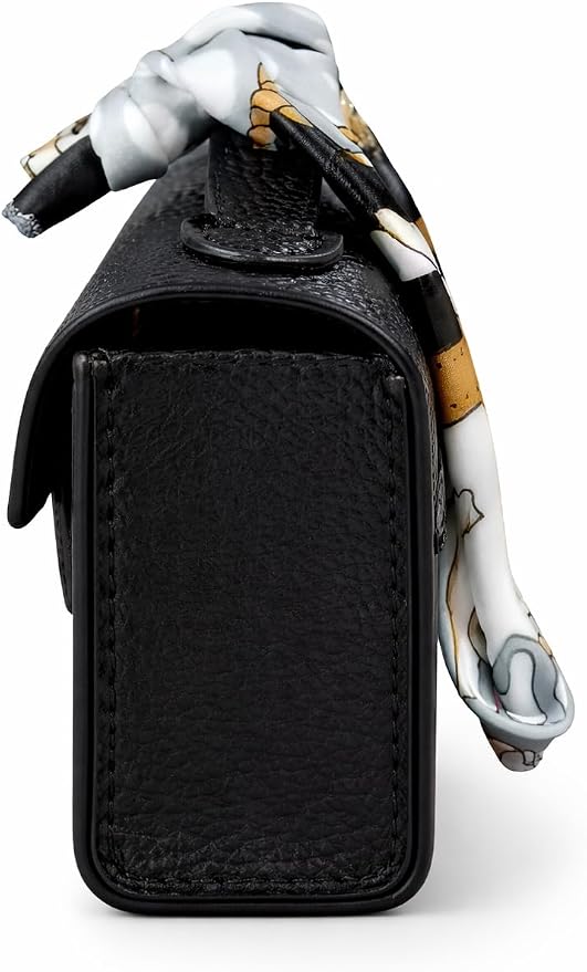 Barkin Dog Poop Bag Holder for Leash, Designer Waste Bag Dispenser Case | Gold Hardware, Portable, Keychain Clip, For Doggie Leash & Travel