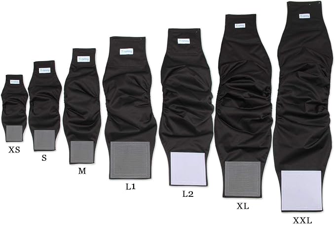 Teamoy 3 Pack Male Dog Diaper Wrap with Gray Lining, Washable Puppy Belly Bands, Super-Absorbent and Comfortable(S,10"-13" Waist)