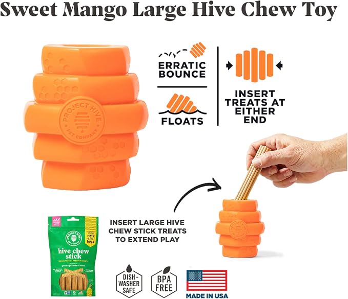 HIVE Parent (Sweet Mango, Hive Chew Toy for Large Dogs)