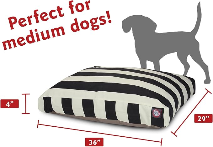 Majestic Pet Shredded Memory Foam Dog Bed Small with Removable Washable Cover – Rectangle Orthopedic Dog Bed–Durable Dog Crate Bed-Flat Dog Bed for Senior Dogs - (27x20) S - Villa - Pearl