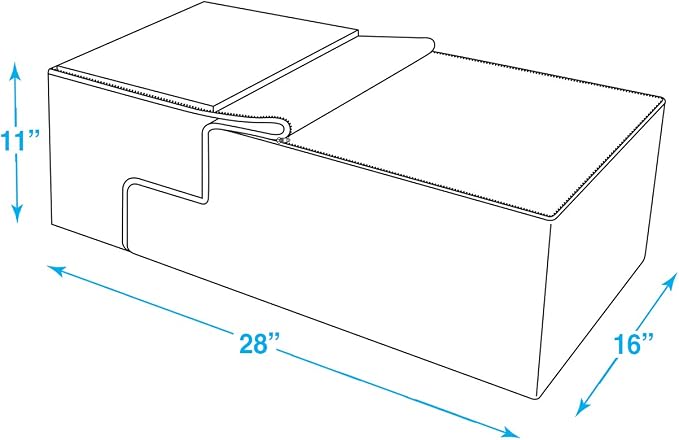 Best Pet Supplies Round Bed for Pet, 4-Step Pet Stair, Grey Linen (Foldable)