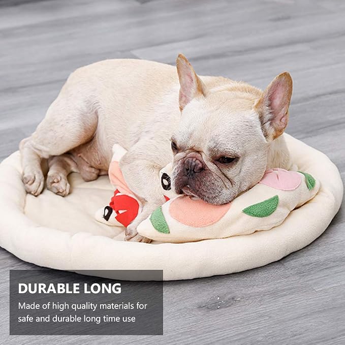 Baluue Pet Sniffing Pad 17" Polar Fleece Snuffle Mat – Slow Feeder & Mental Stimulation for Dogs & Cats – Interactive Foraging Toy for Indoor Play, Gift